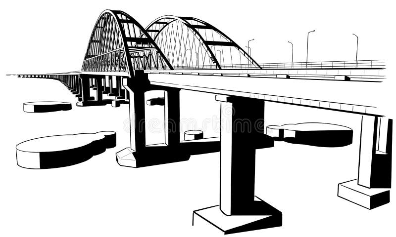 Мост рисунок карандаш