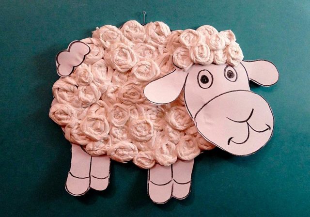 Sheep easter craft