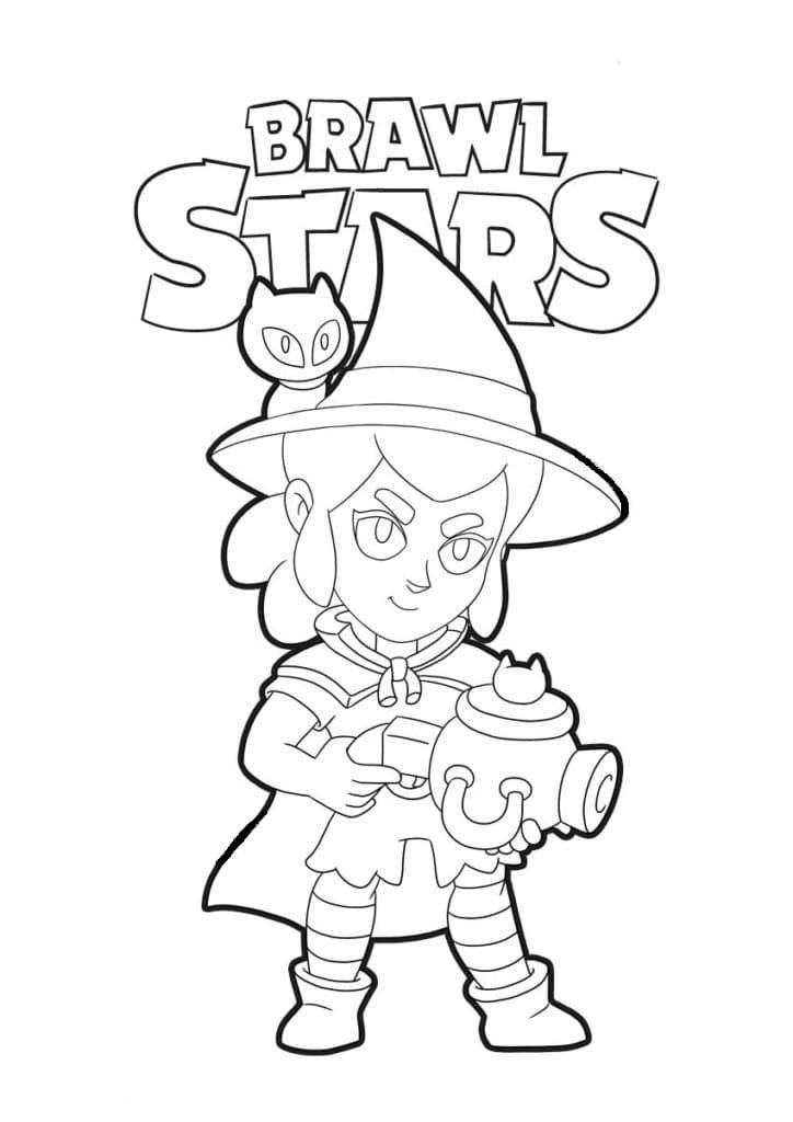 Shelly | Brawl Stars coloring page