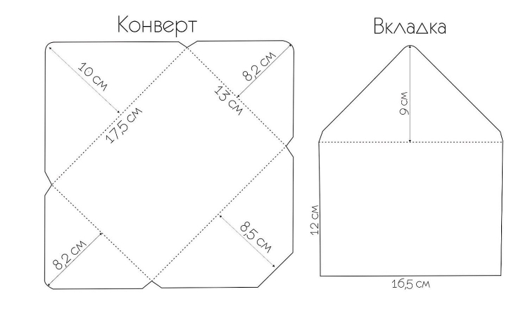 шаблон, шаблон конверта, шаблон открытки, шаблон конверт для