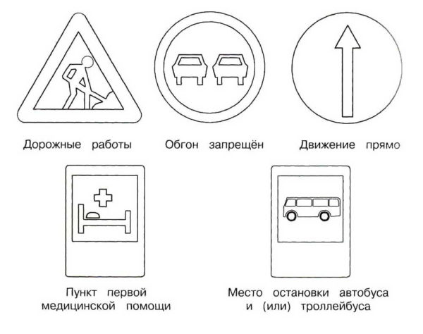 Раскраски Дорожные знаки – Распечатать бесплатно для детей