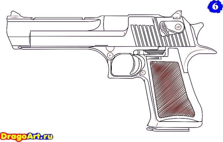 Desert Eagle Pistol Vector Eps / Ai