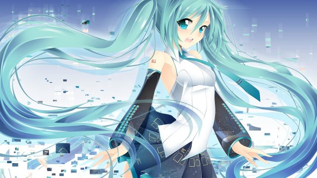 Обои девушка, аниме, vocaloid, hatsune miku, вокалоид