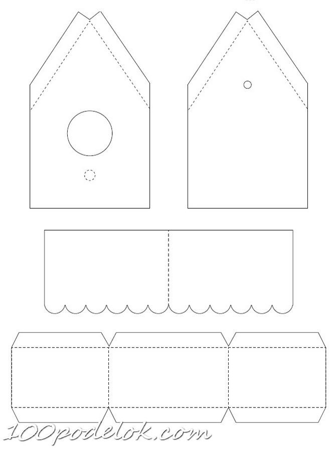 Трафареты роспись скворечника
