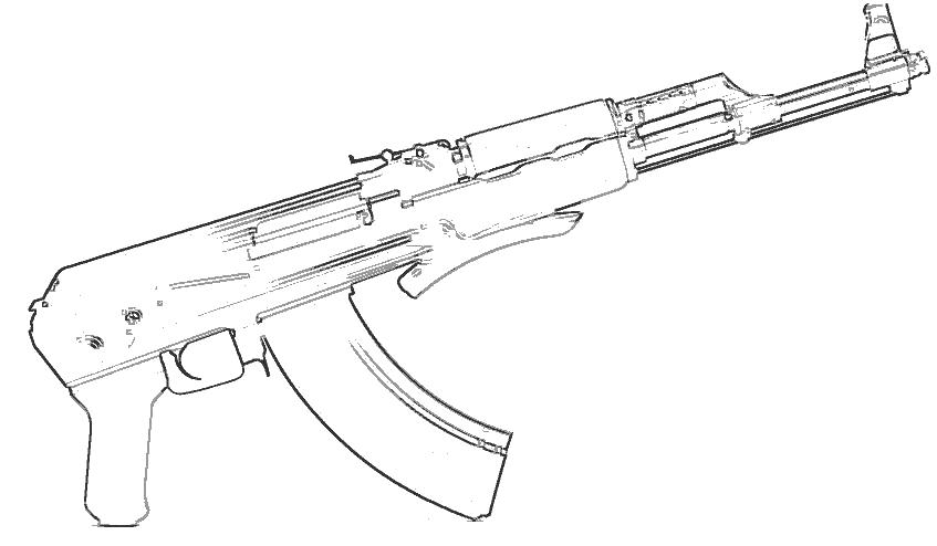 Рисунок снайперской винтовки 