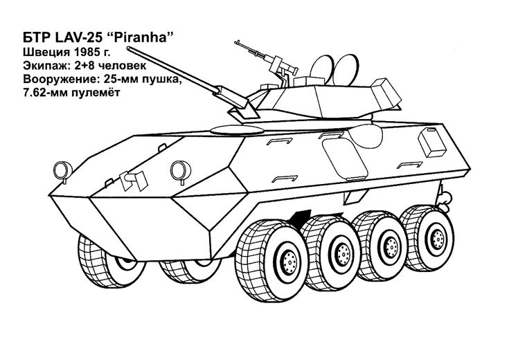 Раскраски Раскраска Армейский автомат оружие, скачать