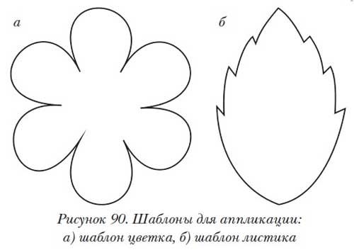 Трафареты цветок из фетра