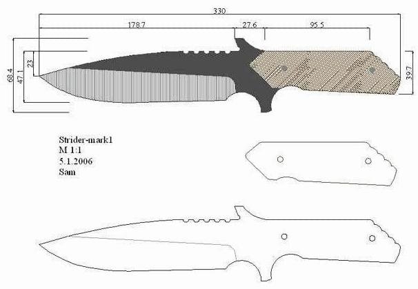 Шаблон нож трафарет