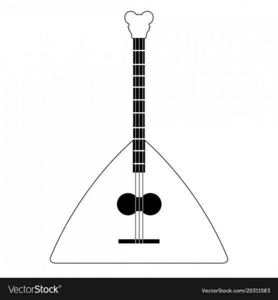 Трафареты балалайка