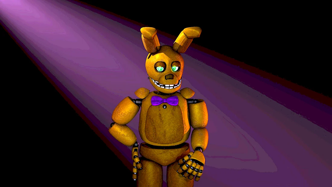 How to draw Broken Spring Bonnie, Как нарисовать Сломанного