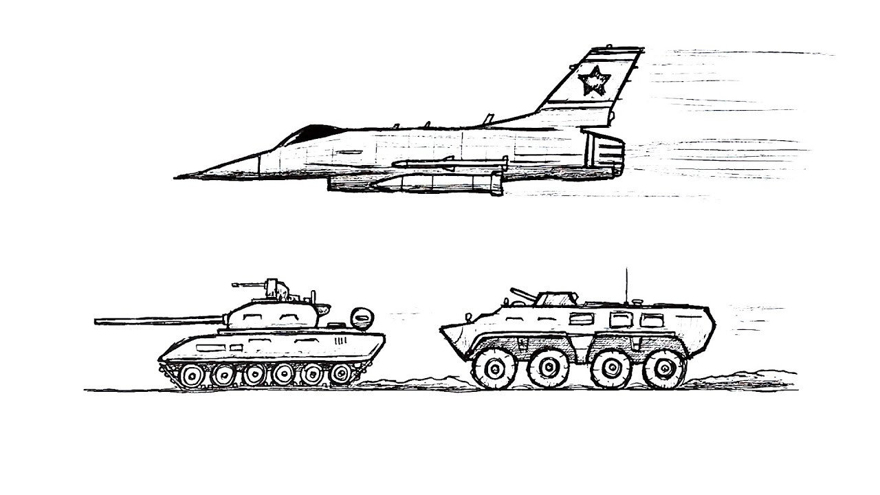 Рисунки на военную тематику для детей