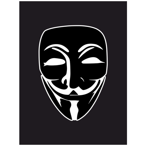 Плакат Анонимус роза Anonymous rose Гай