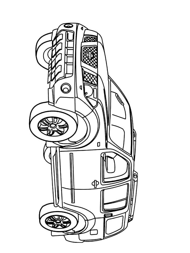 Раскраска Ниссан лист | Раскраски для детей печать онлайн