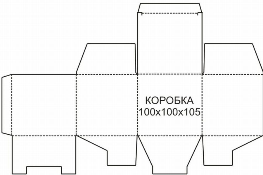 Шаблон Сундука Из Бумаги Распечатать