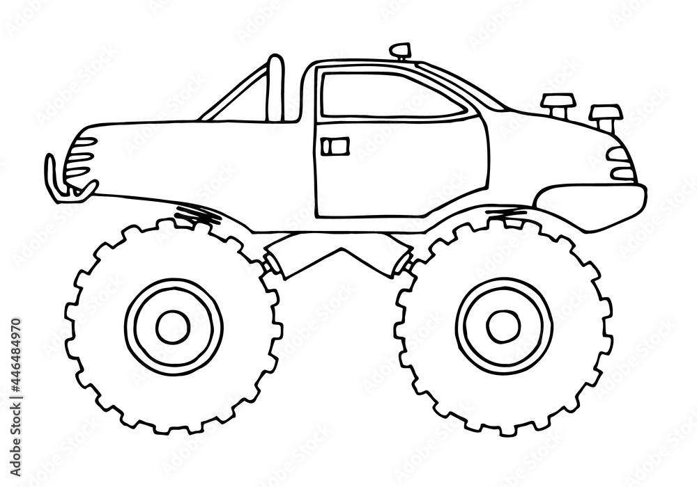 Рисуем Монстр Трак, Как нарисовать машину