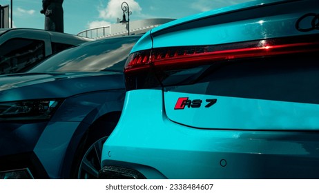 Оклейка элементов кузова Audi S7 матовой виниловой пленкой