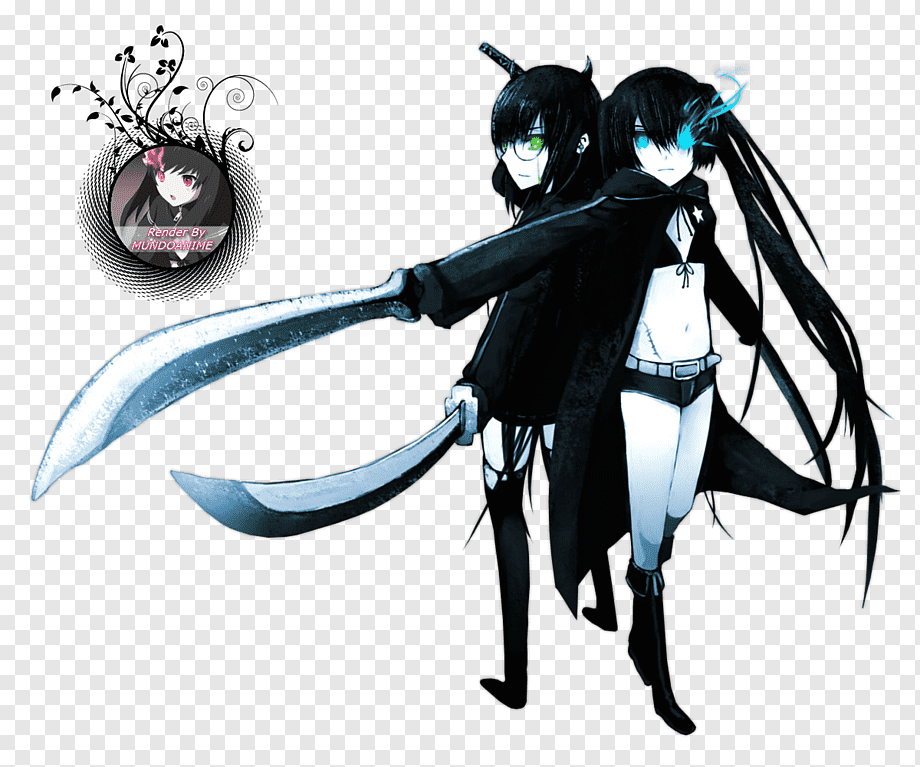 Black Rock Shooter Вокалоид Аниме Хацунэ Мику 1080p, Black