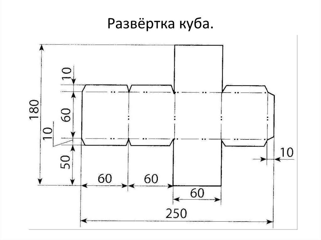 ШАБЛОН КУБИКА 