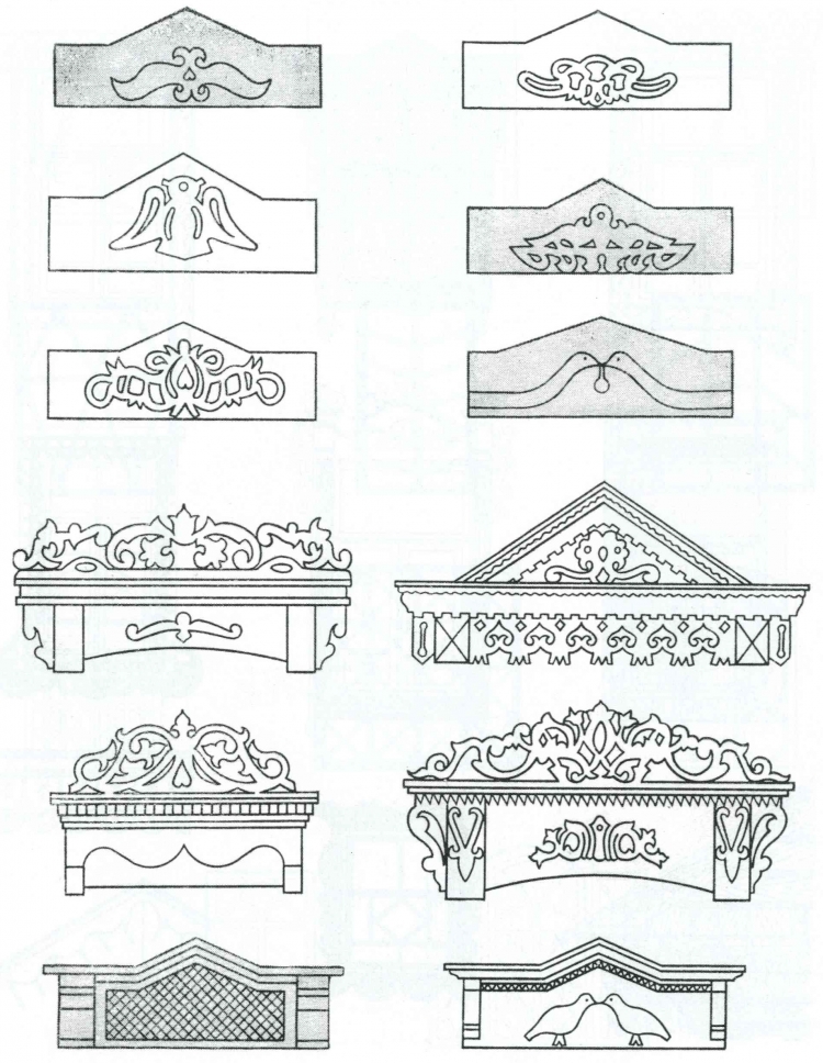 Шаблоны резных деревянных наличников на окна