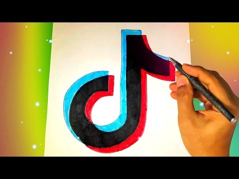 Как нарисовать логотип TikTok