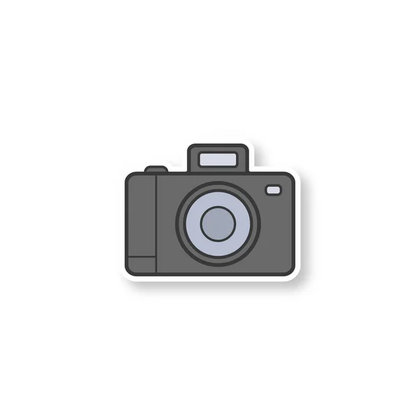 Camera vector flat icon. Isolated photo camera emoji