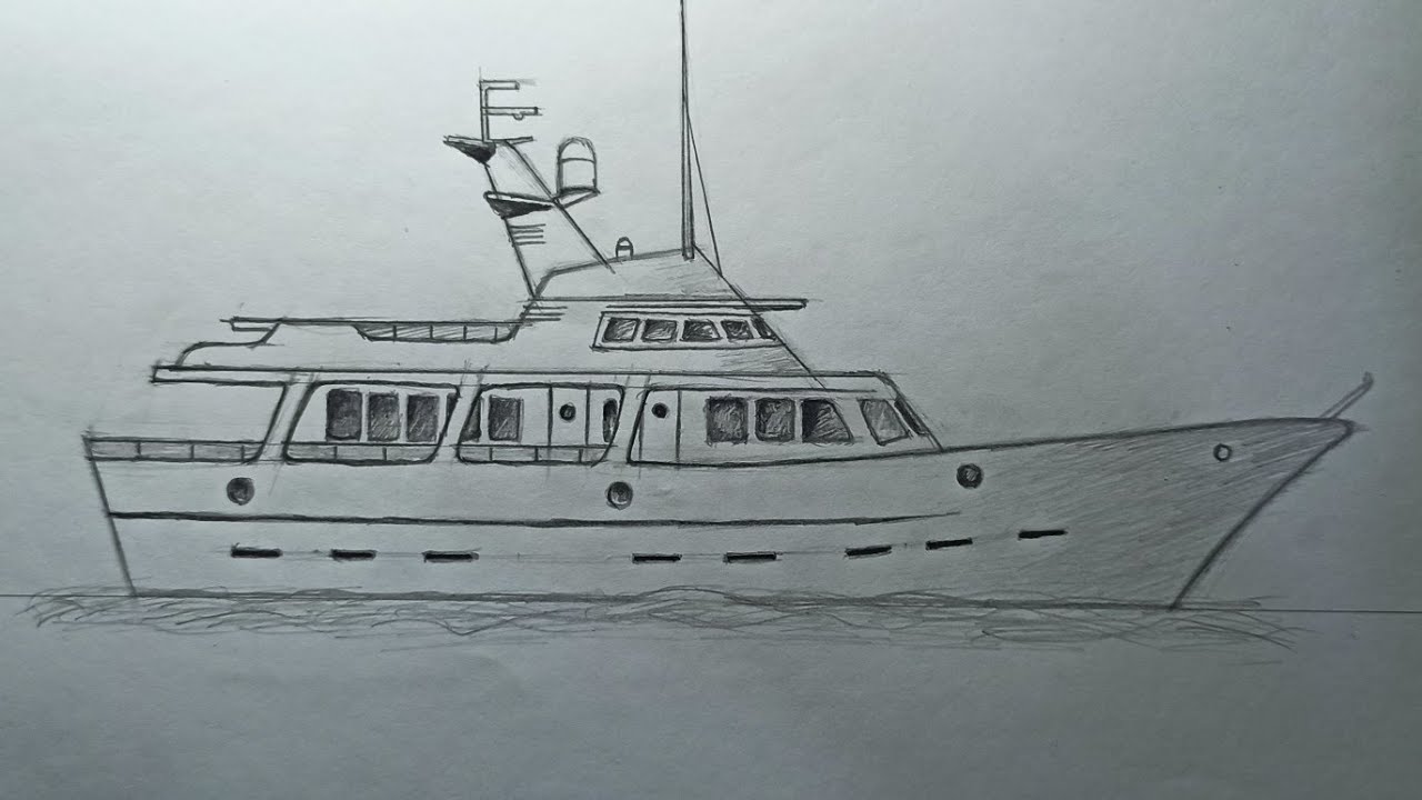 how to draw a boat