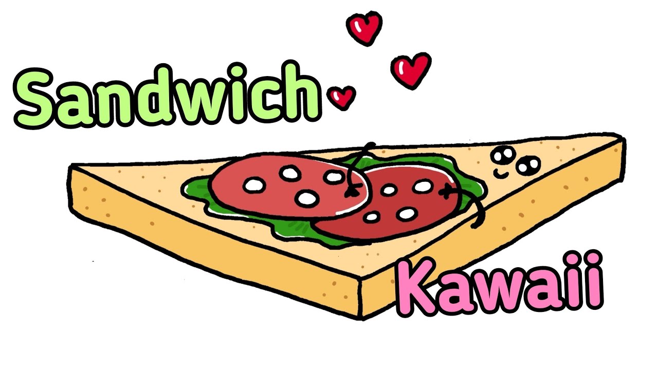 Как рисовать еду, рисуем милые рисунки. Cute food drawings