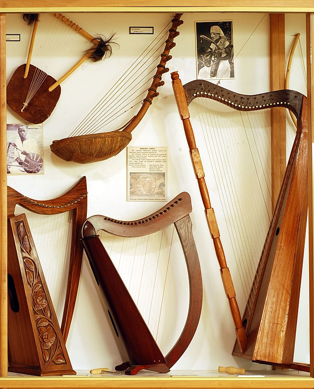 Szkic harfa instrument muzyczny