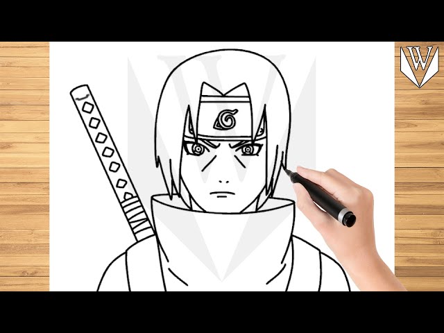 Скетчбук блокнот для рисования с naruto наруто