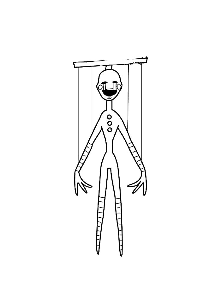 How to draw Security Puppet, FNaF, Как