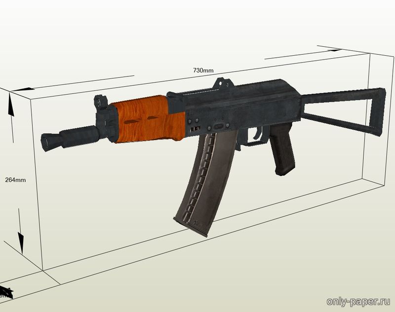 Скачать схему, чертеж Автомат Калашникова ак