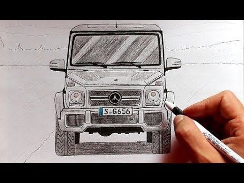 Mercedes W204 — рисунок карандашем — Mercedes