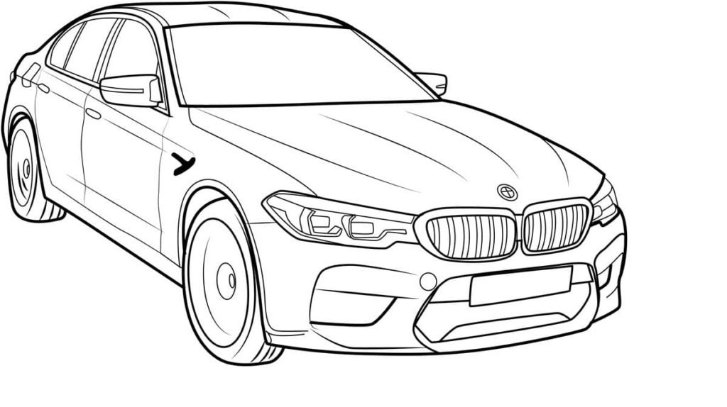 Draw BMW M5 Marker Art