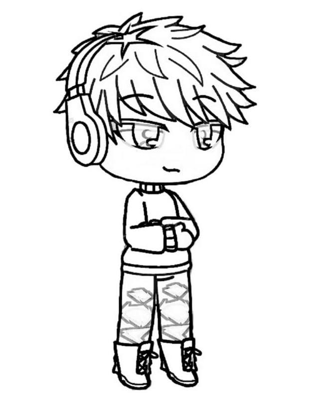 Coloriage Gacha Life 1