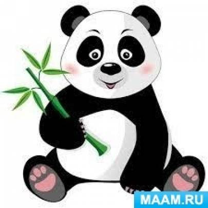 Шаблон логотипа panda