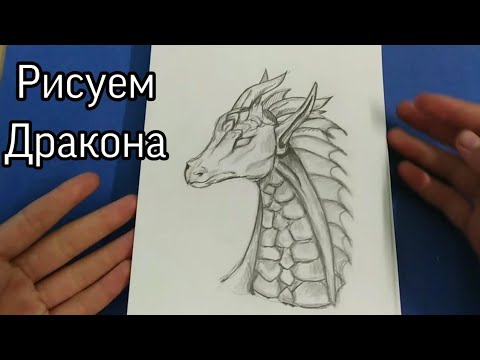 Как рисовать дракона карандашом поэтапно