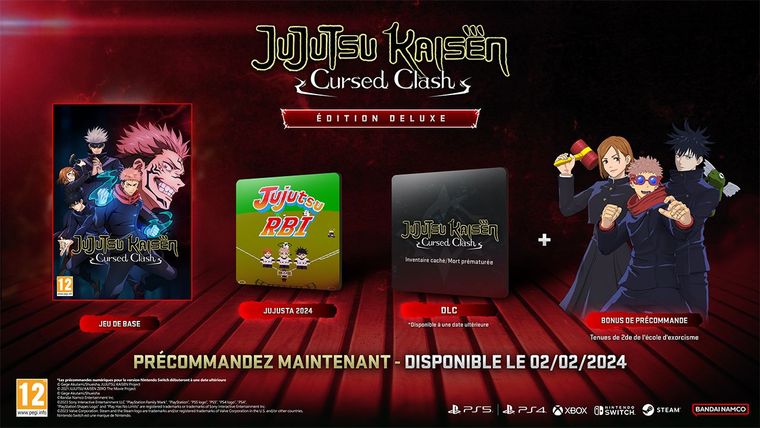 Jujutsu Kaisen Cursed Clash sur PS5, tous les jeux vidéo PS5