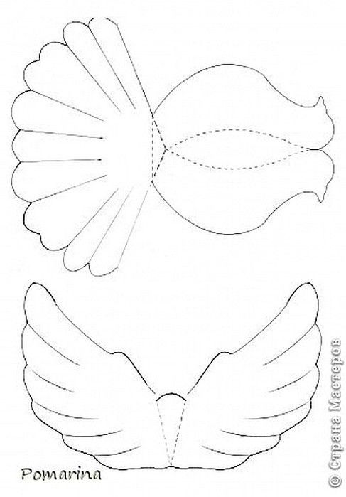 Трафареты красивые голуби