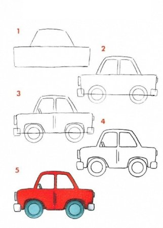 How to draw a sports car