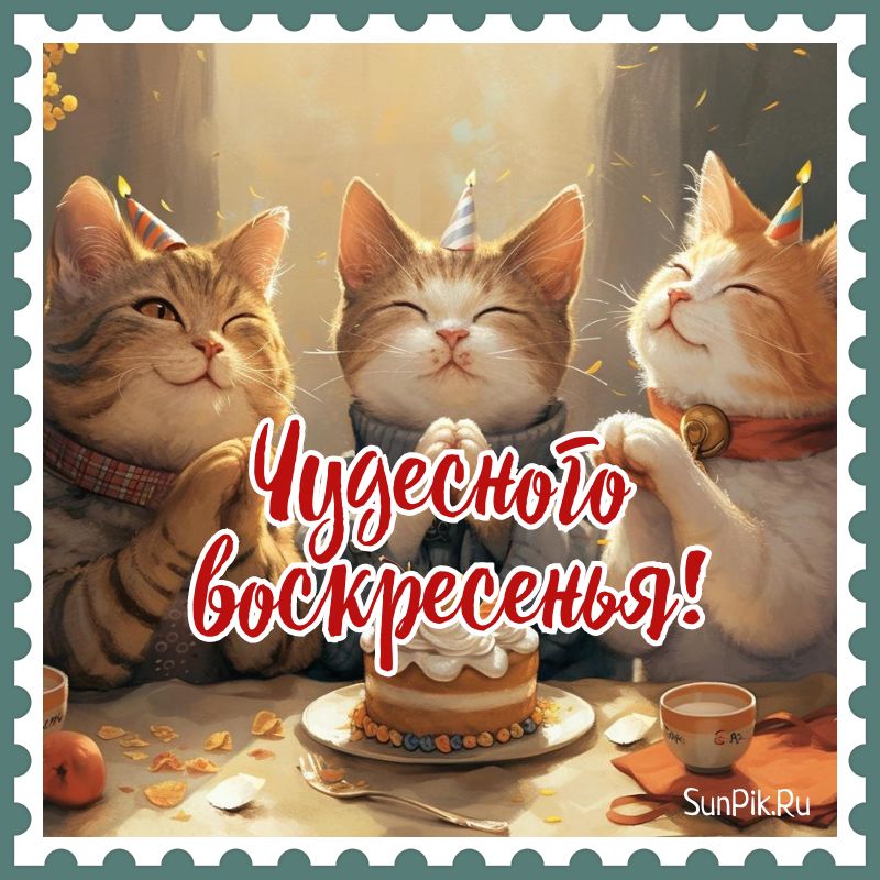 Доброе утро! Счастливого воскресенья!