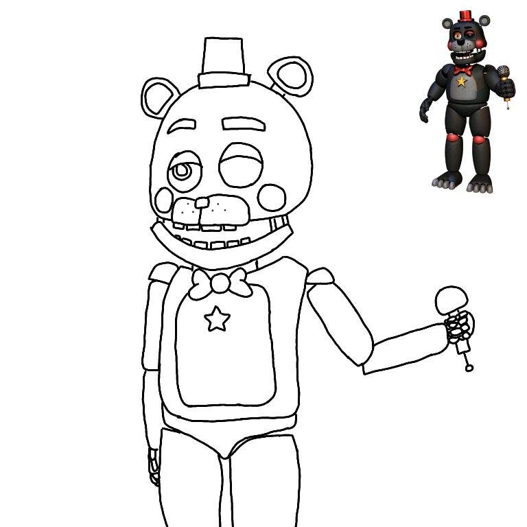 Раскраска ФНАФ 9 распечатать, солнце, луна, раскраски FNAF