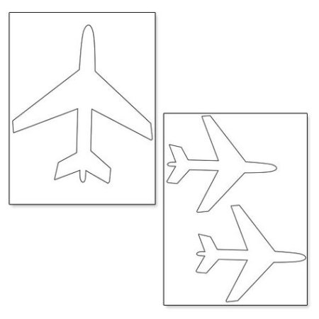 Раскраска контур самолета контур самолета для вырезания