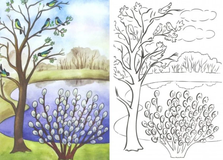 to draw spring easily