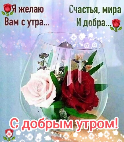 Открытка Я желаю вам Счастья, Мира и Добра