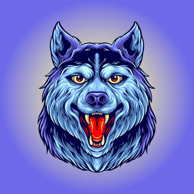 Happy wolf, animated emoji | Copy & Paste