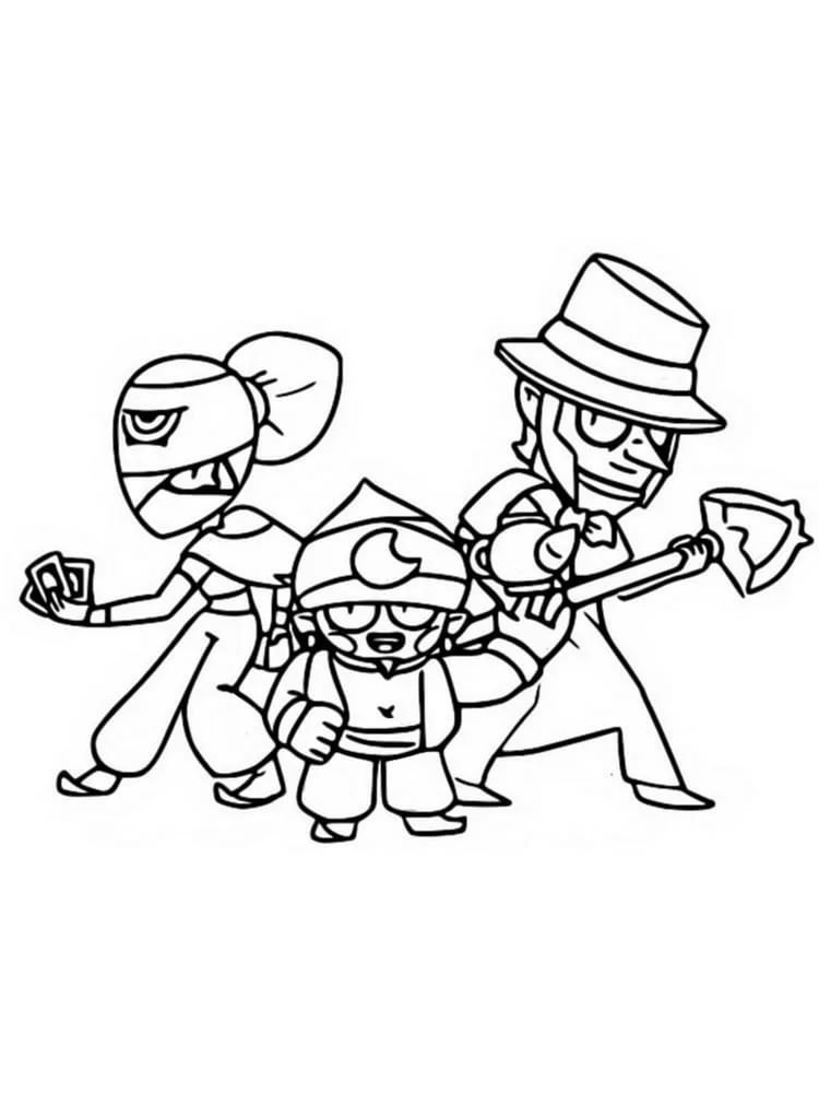 Amber from Brawl Stars coloring pages print for free