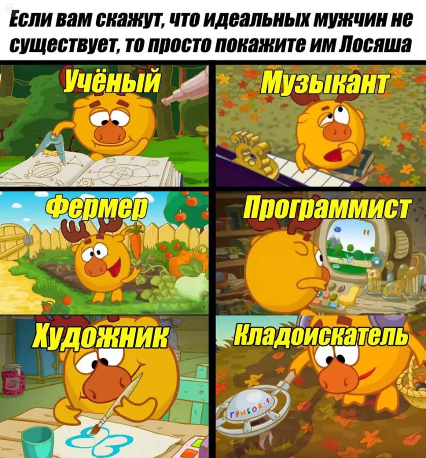 Мемы про Смешариков 