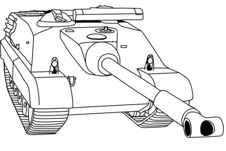 Раскраски танки, Раскраска Танки танк к