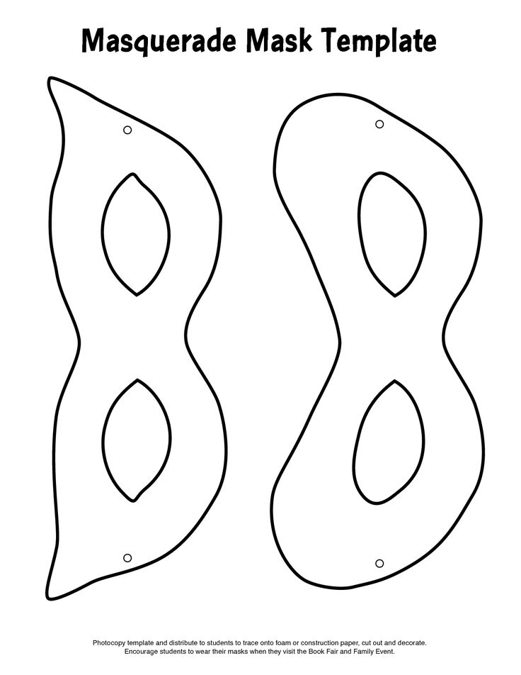 Mask Template Masquerade ball Coloring