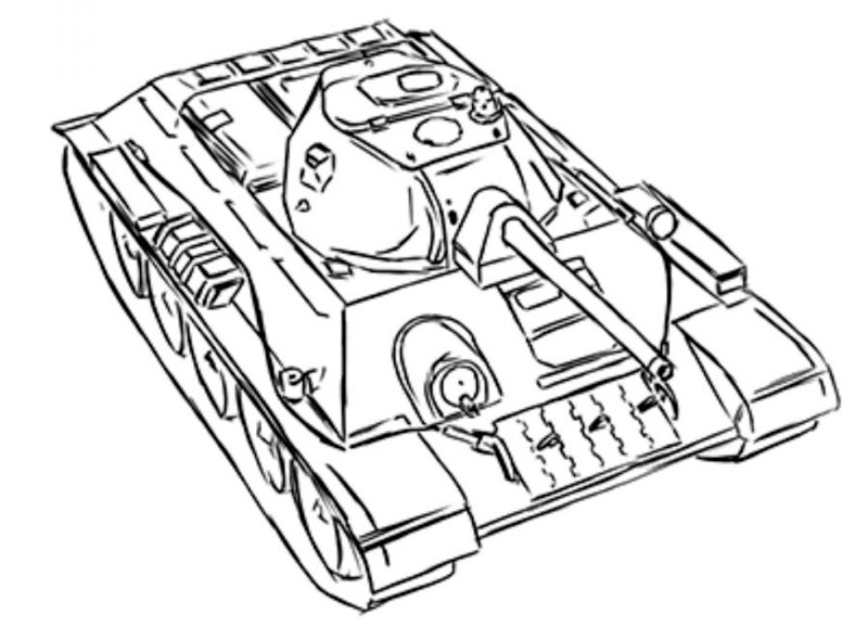 Рисунки танков для срисовки • Klike.net